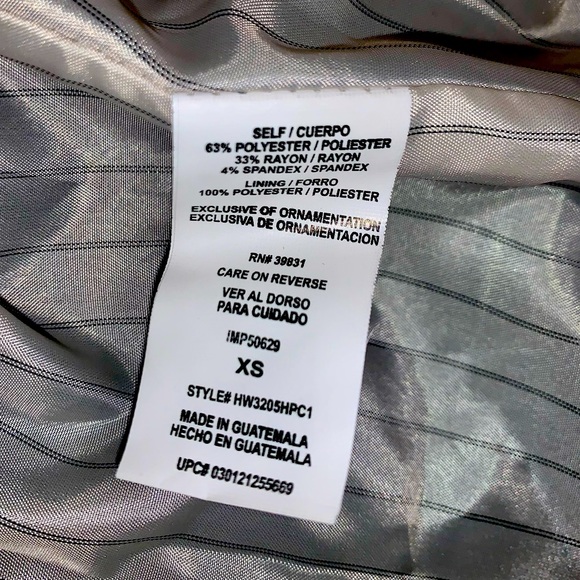 Hollywould Blazer Jacket: Black Solid Size XS - Picture 6 of 9